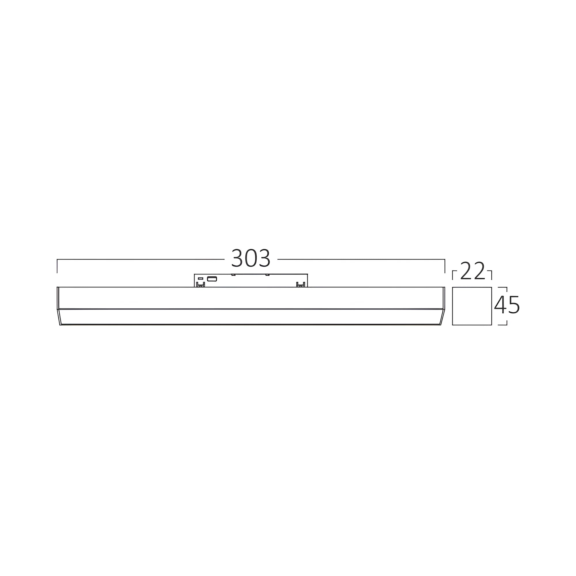 Spot LED Magnetic CCT Negru Liniar Mat TUYA SMART 10W 30cm 950lm