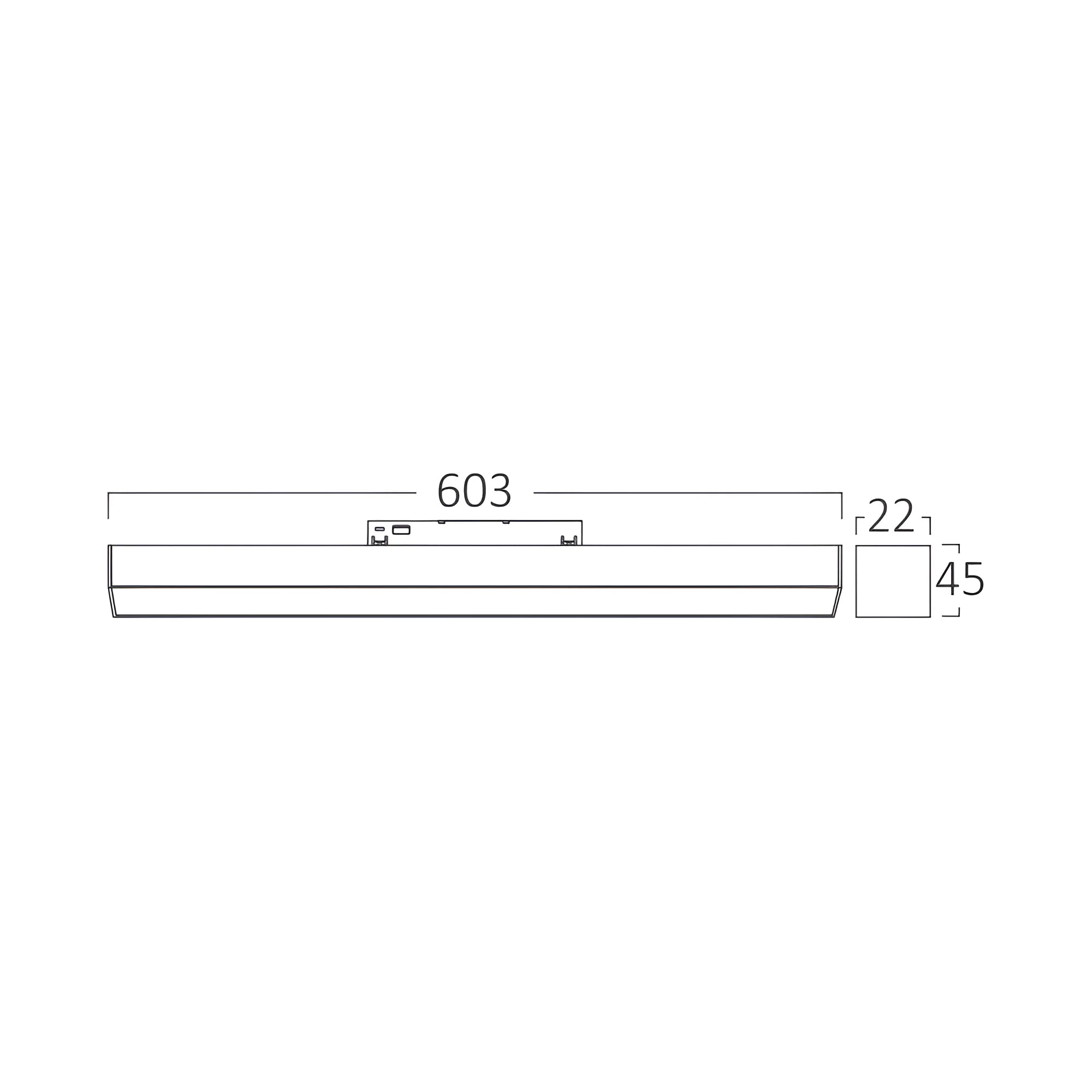 Spot LED Magnetic CCT Negru Liniar Mat TUYA SMART 18W 60cm 1850lm
