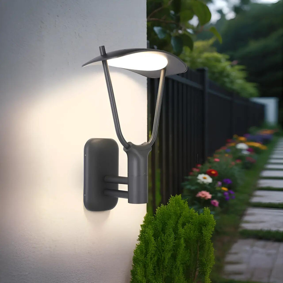 Aplica LED Exterior Tip Felinar Tirana Dark Grey IP65
