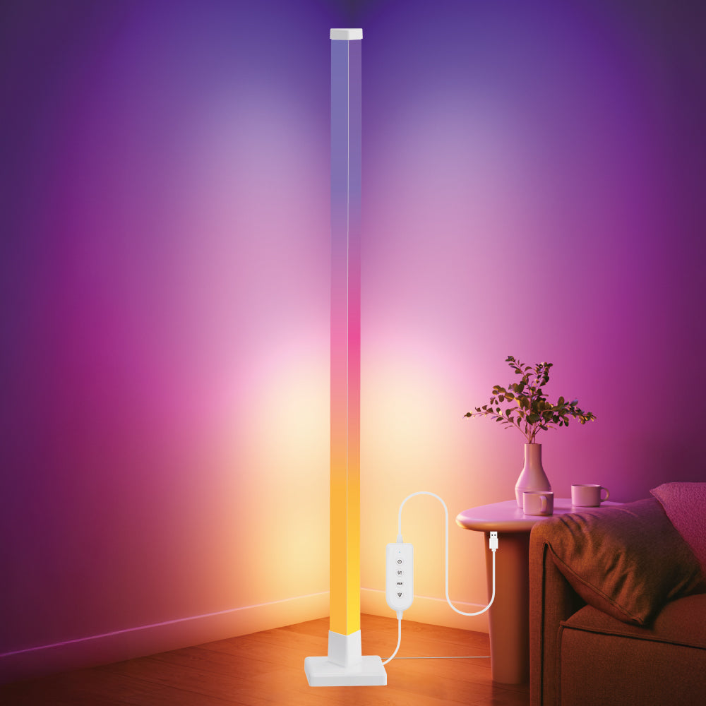 Lampadar LED RGB Smart 154CM Multicolor cu Telecomandă și Control App