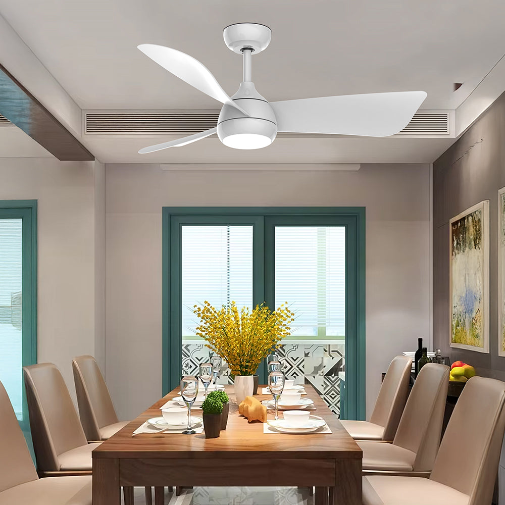 Lustra LED 3CCT SOLYA White cu Ventilator Echivalent 200W Telecomanda