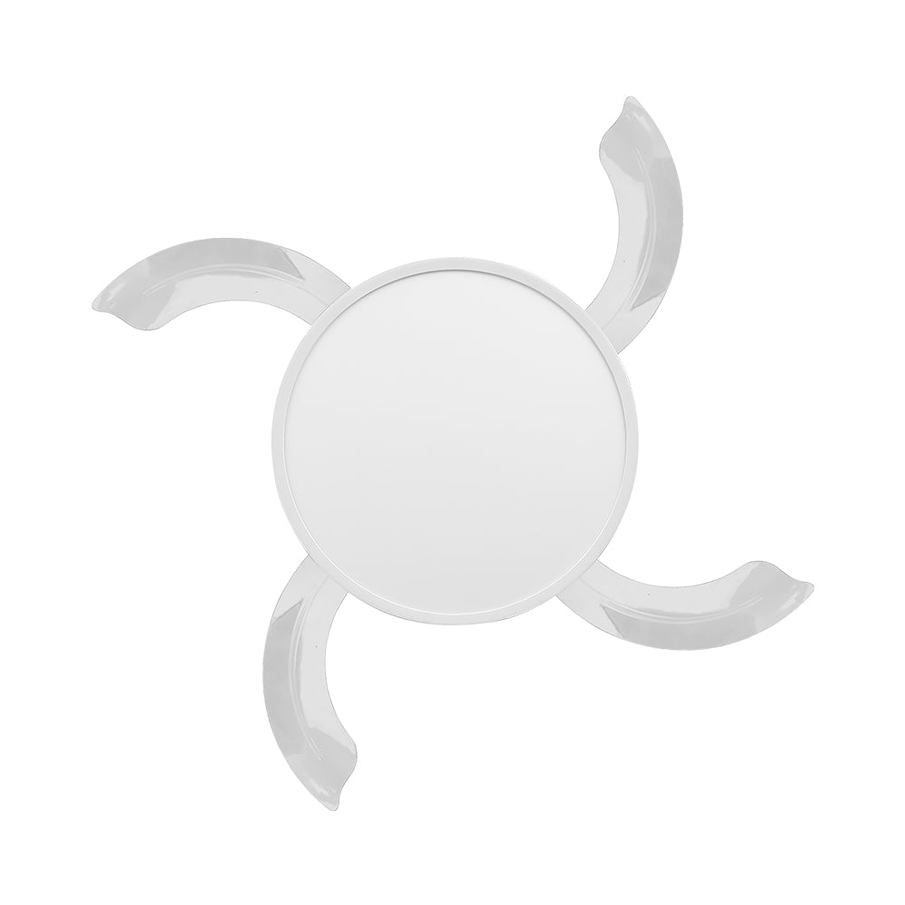 Lustra LED FANCY White, 3160lm, 3 lumini, Ventilator si Telecomanda Premium