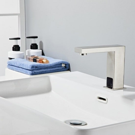 Baterie Lavoar Cu Senzor Inox Satinat