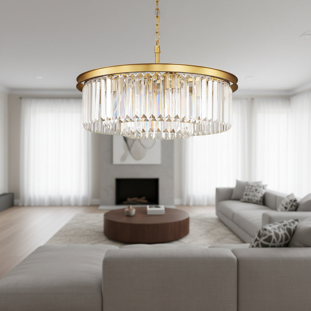 Candelabru Cristal JYKO Gold ⌀40cm