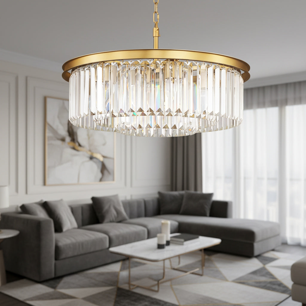 Candelabru Cristal JYKO Gold ⌀60cm