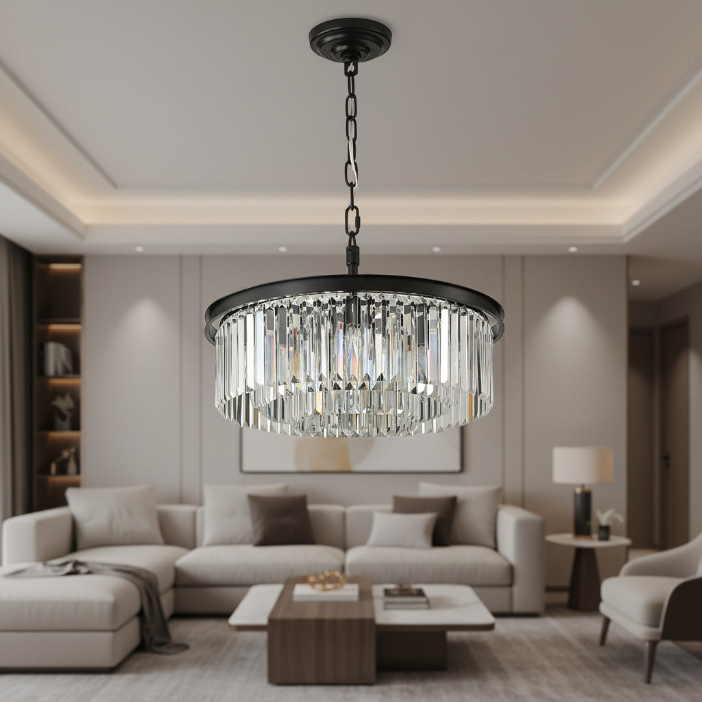 Candelabru Cristal JYKO Black ⌀60cm