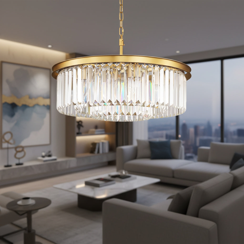 Candelabru Cristal JYKO Gold ⌀60cm