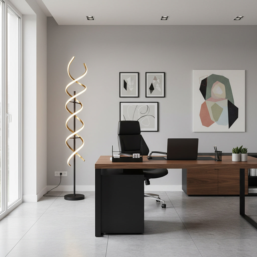 Lampadar Modern SEQUENCE PREMIUM Gold 150CM