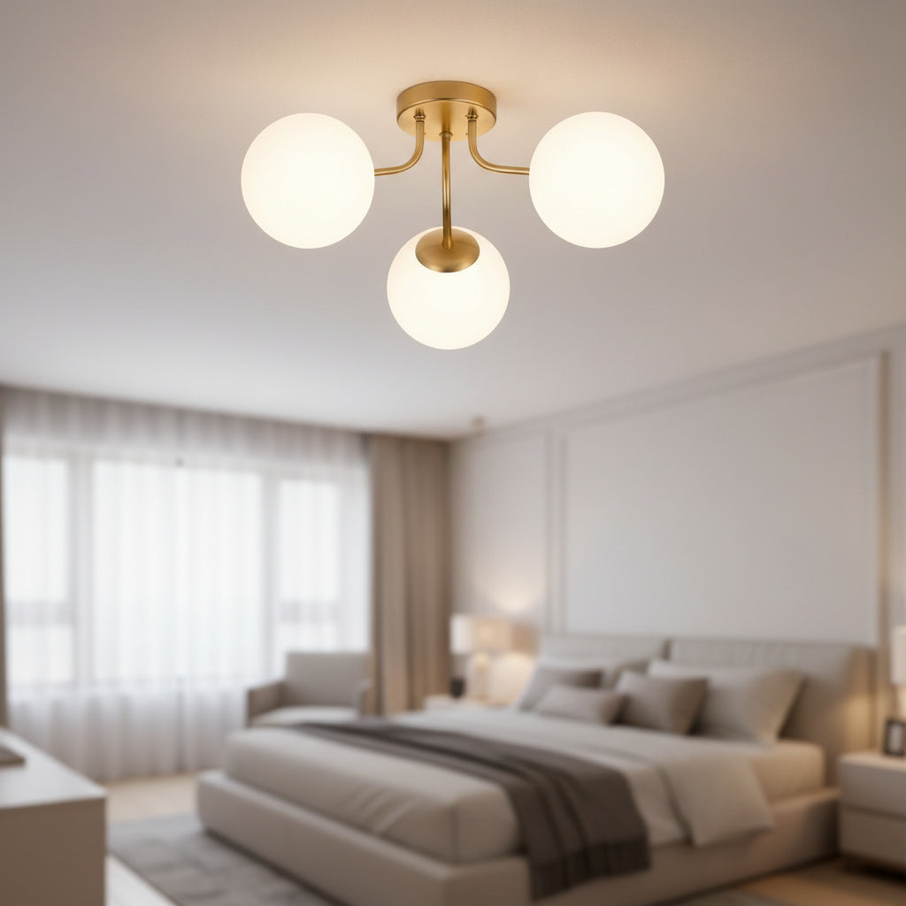 Lustra Abajur Mat GOLD 3xE14 Daya