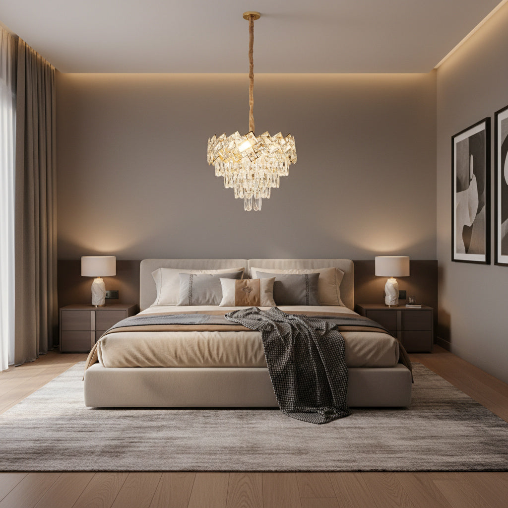 Candelabru Cristal MALLI Gold ⌀40CM