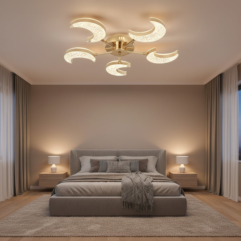 Lustra LED Halfmoon Gold Echivalent 400W