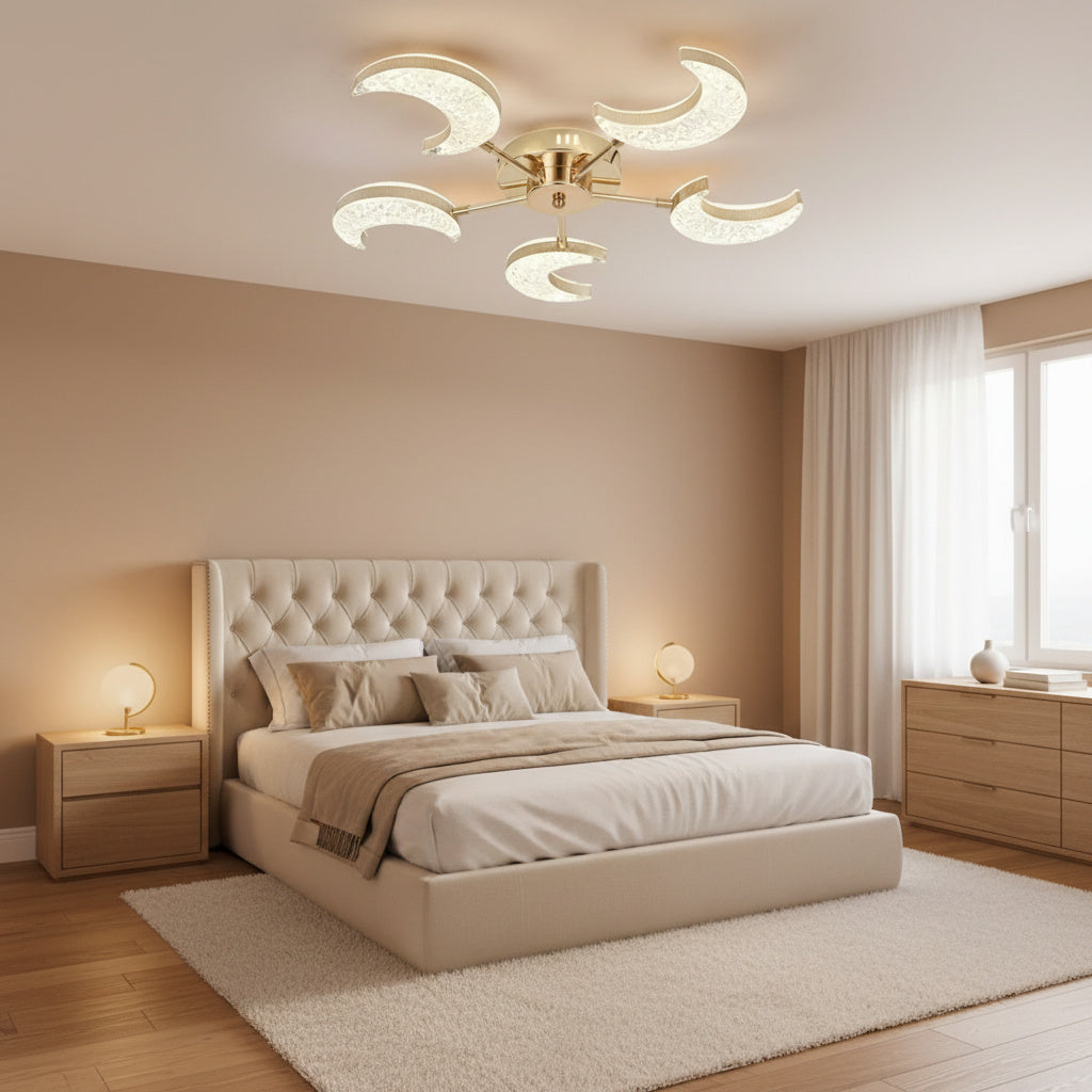 Lustra LED Halfmoon Gold Echivalent 400W