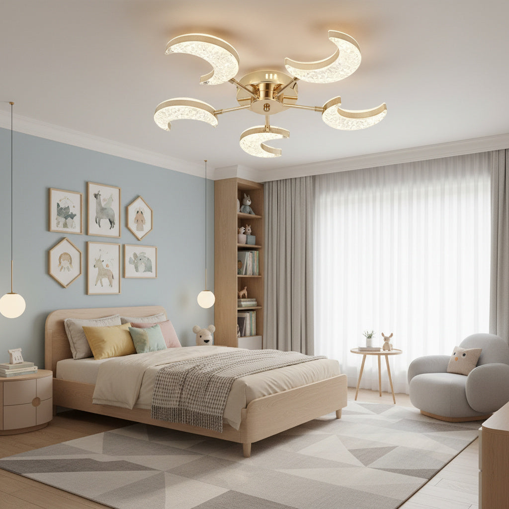 Lustra LED Halfmoon Gold Echivalent 400W