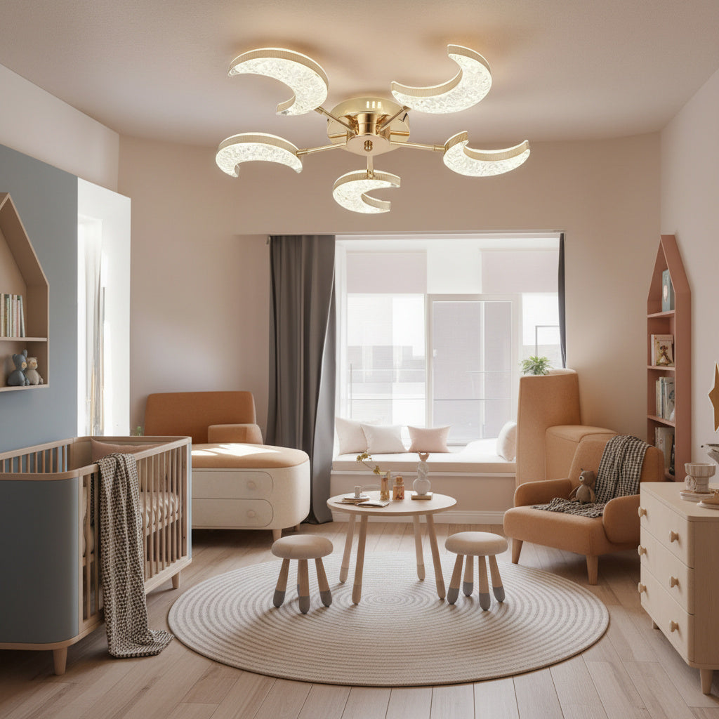 Lustra LED Halfmoon Gold Echivalent 400W