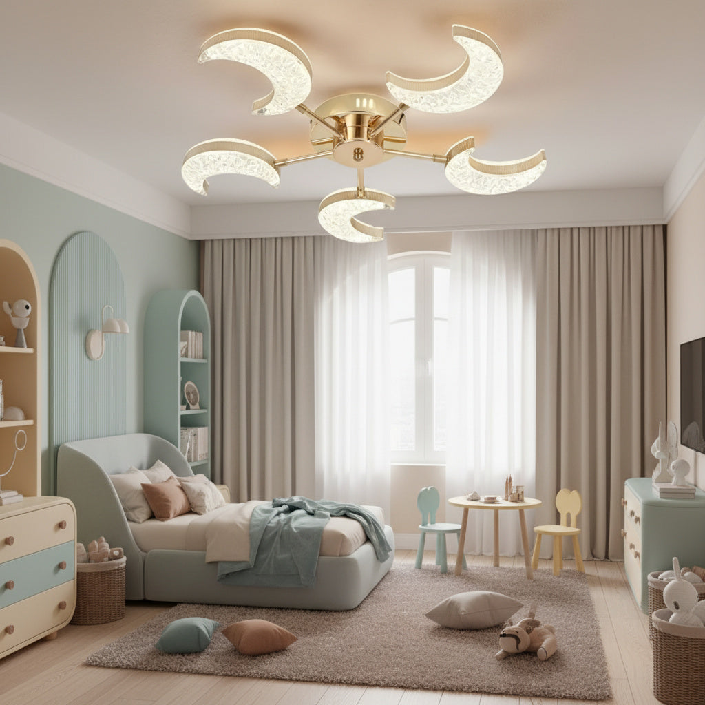 Lustra LED Halfmoon Gold Echivalent 400W