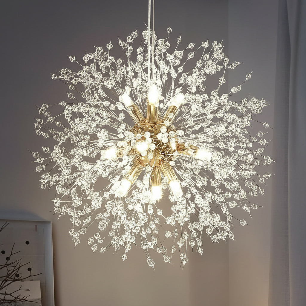 Lustra Suspendata Crystal SIGMA Gold 50CM