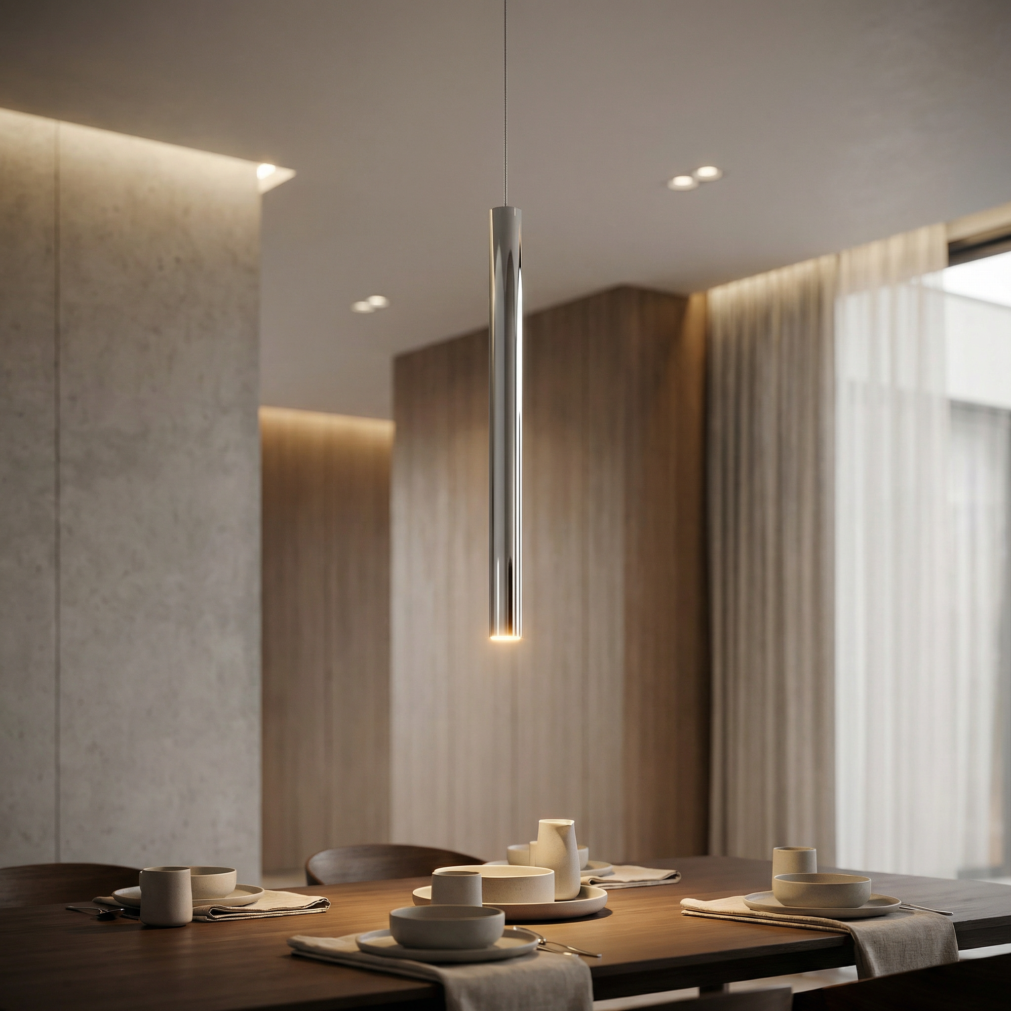 Pendul LED LOYA Chrome UltraSlim Premium by ZumaLine