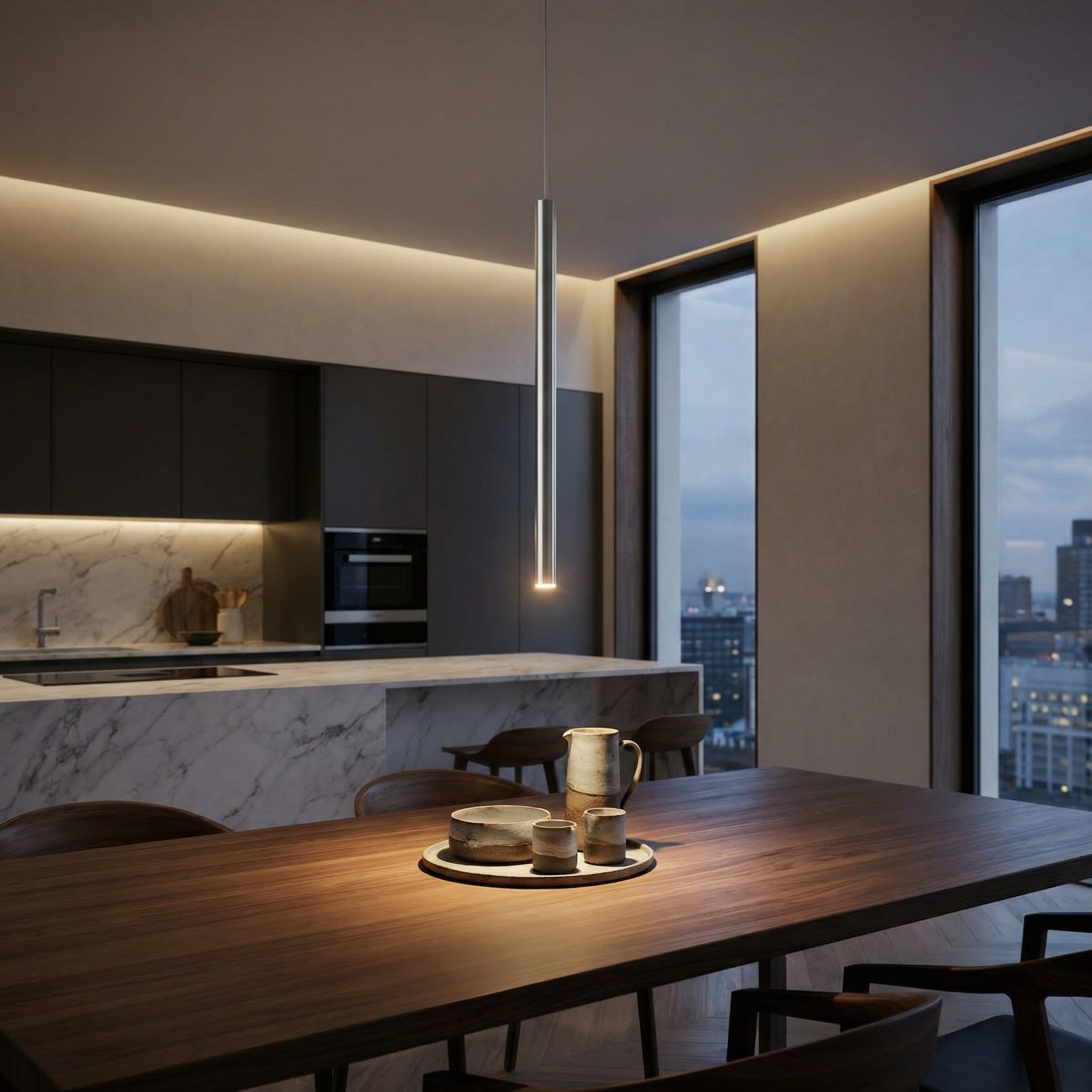 Pendul LED LOYA Chrome UltraSlim Premium by ZumaLine