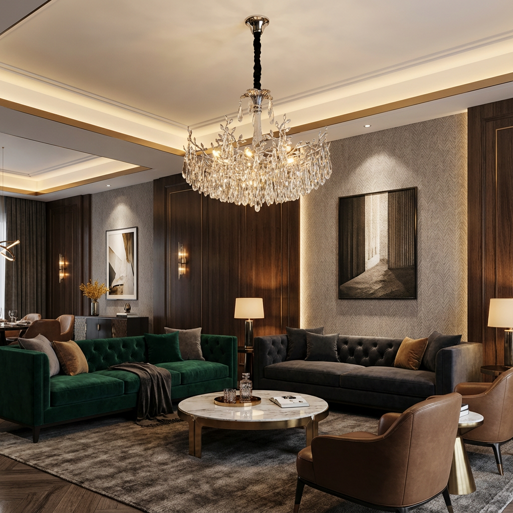 Candelabru Cristal Luxury ATHENA ⌀600mm