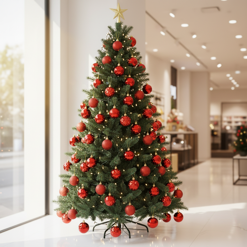 Set 15 Globuri Rosii Diverse Texturi