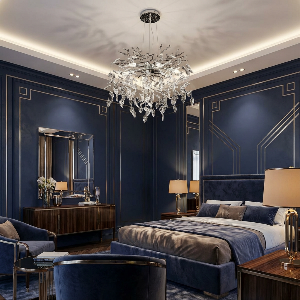 Candelabru Cristal Silver Crystal Symphony 50CM