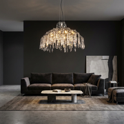 Candelabrul Cristal Silver PALAZZO 80CM