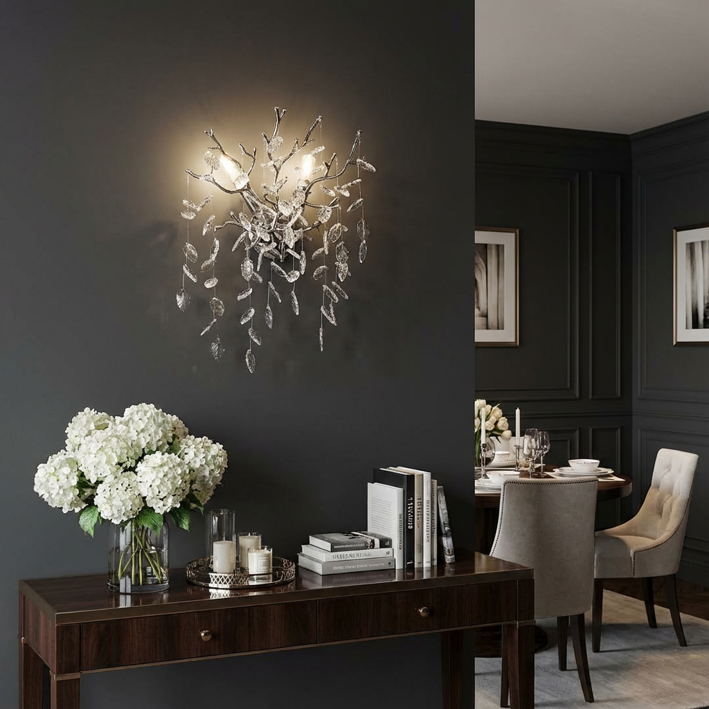 Aplica Cristal Silver SELENA 2xE14