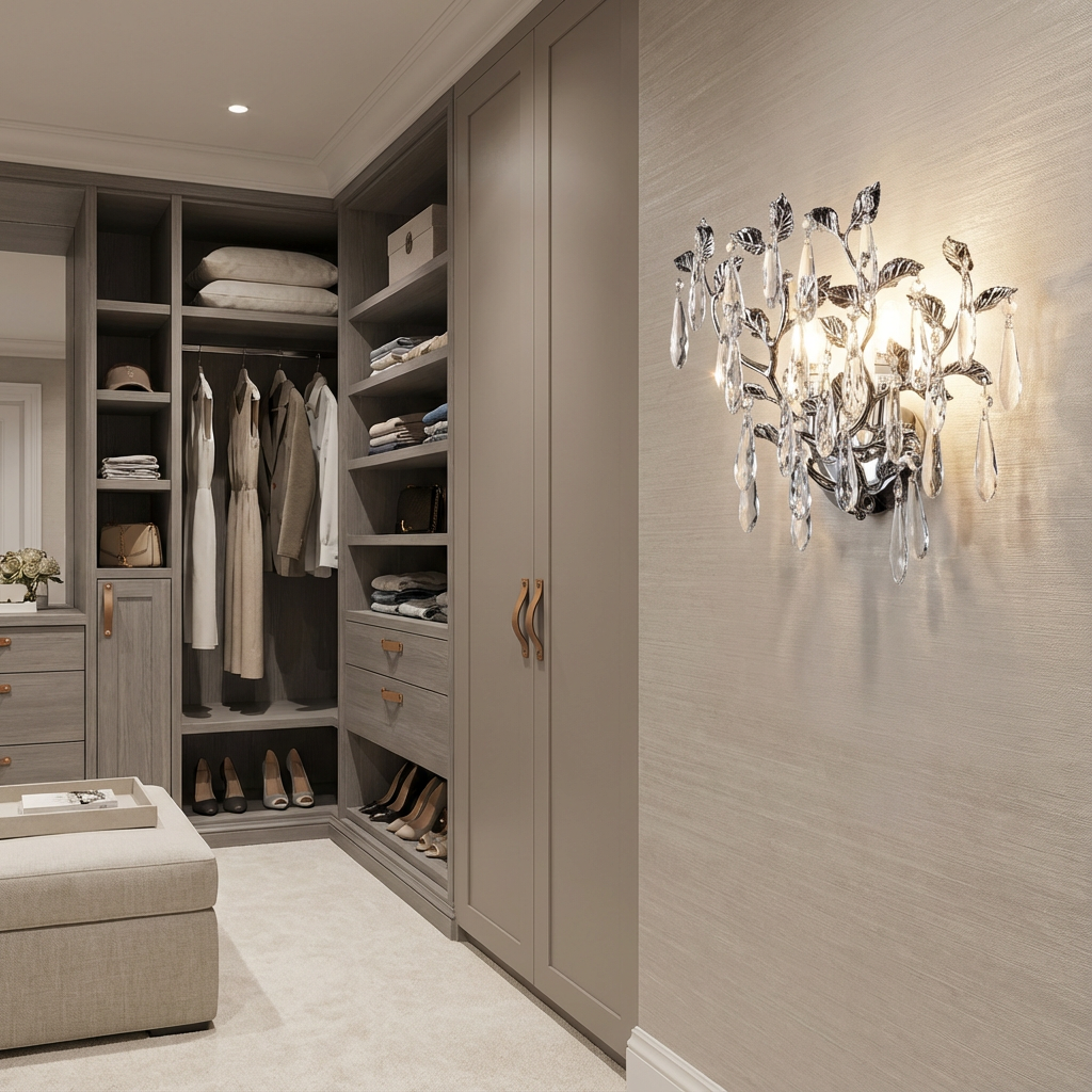 Aplica Cristal Silver ATHENA 2xE14