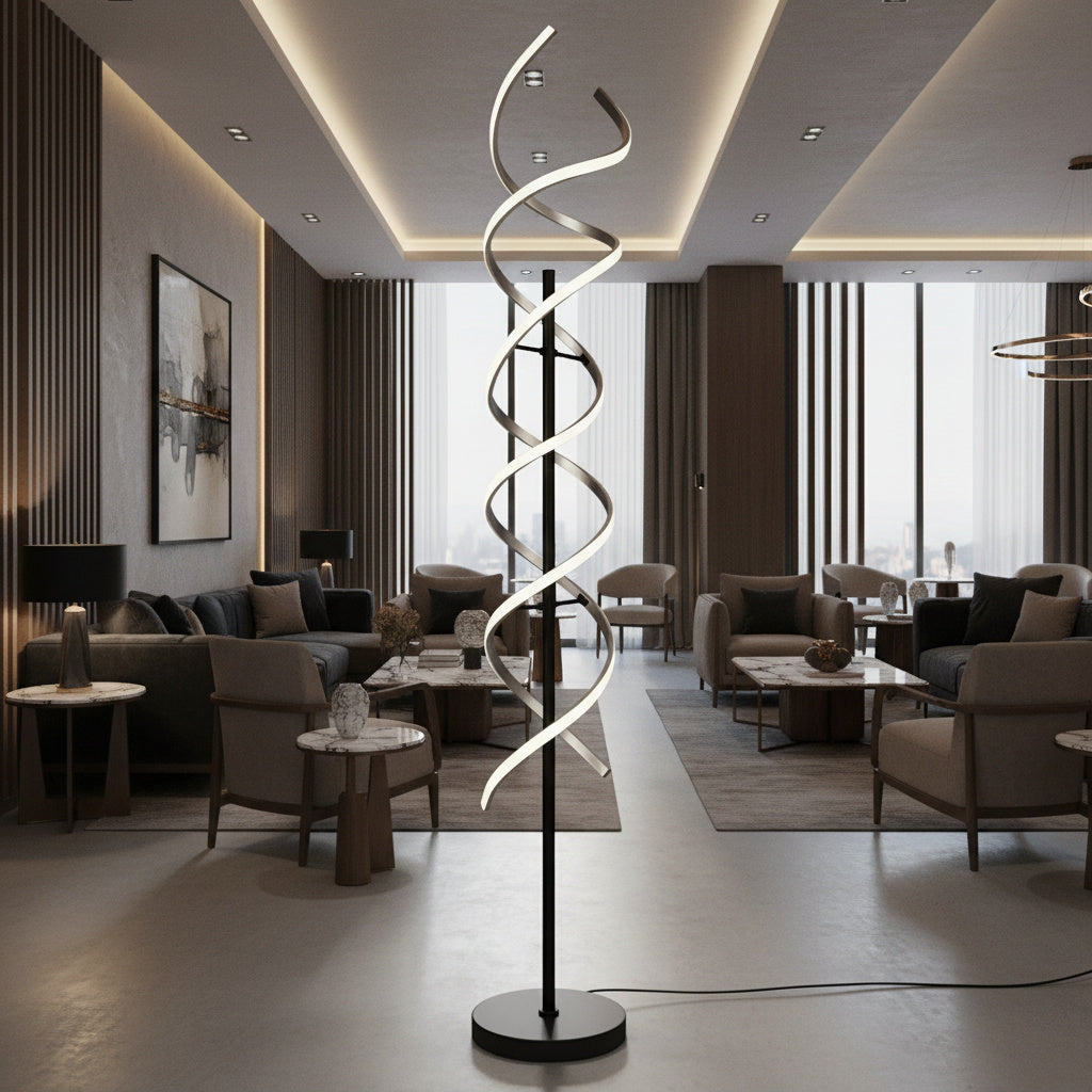 Lampadar Modern SEQUENCE PREMIUM Silver 150CM