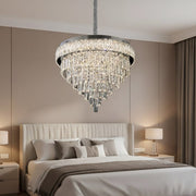 Candelabru LED VERSA Cristal Silver ⌀30CM Echivalent 200W