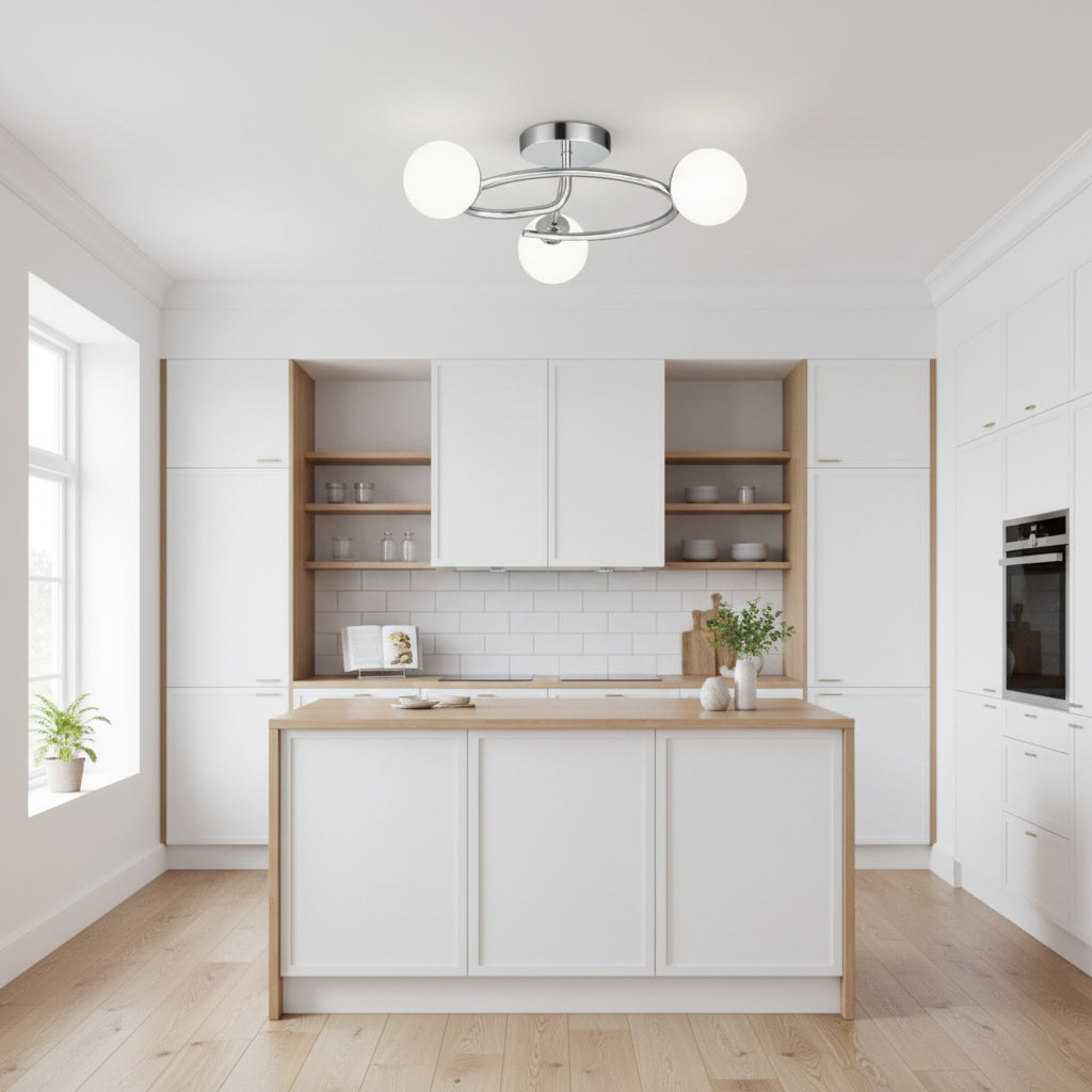 Lustra Abajur 3xE27 Chrome Elegance