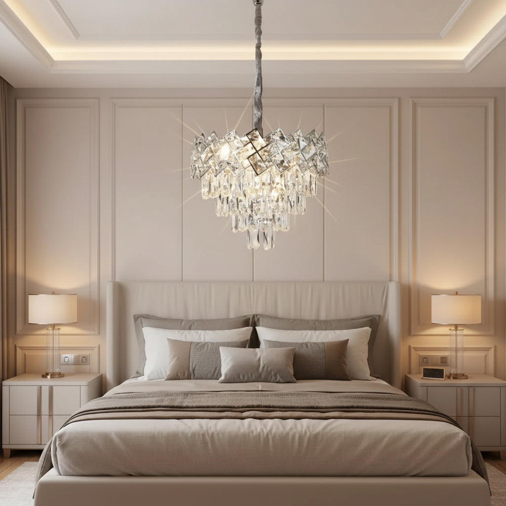 Candelabru Cristal Malli Silver 40cm