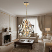 Candelabru Cristal Mini Crown Gold Premium ⌀34CM