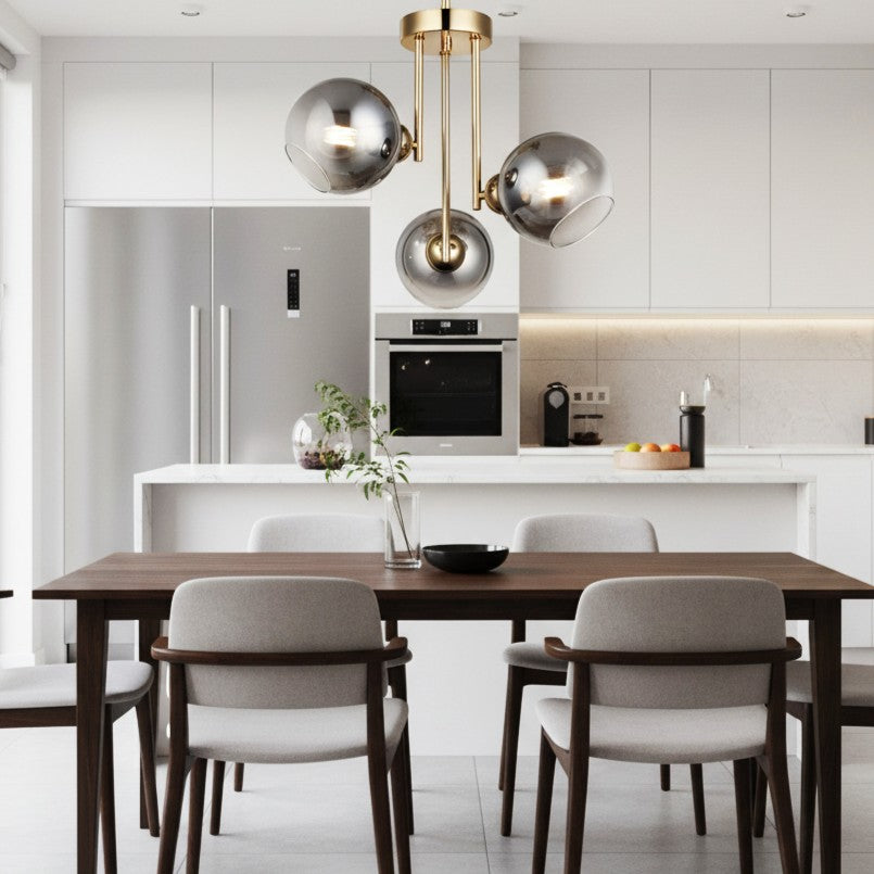 Lustra Abajur Fumuriu Aplicata 3xE27 MX413-3