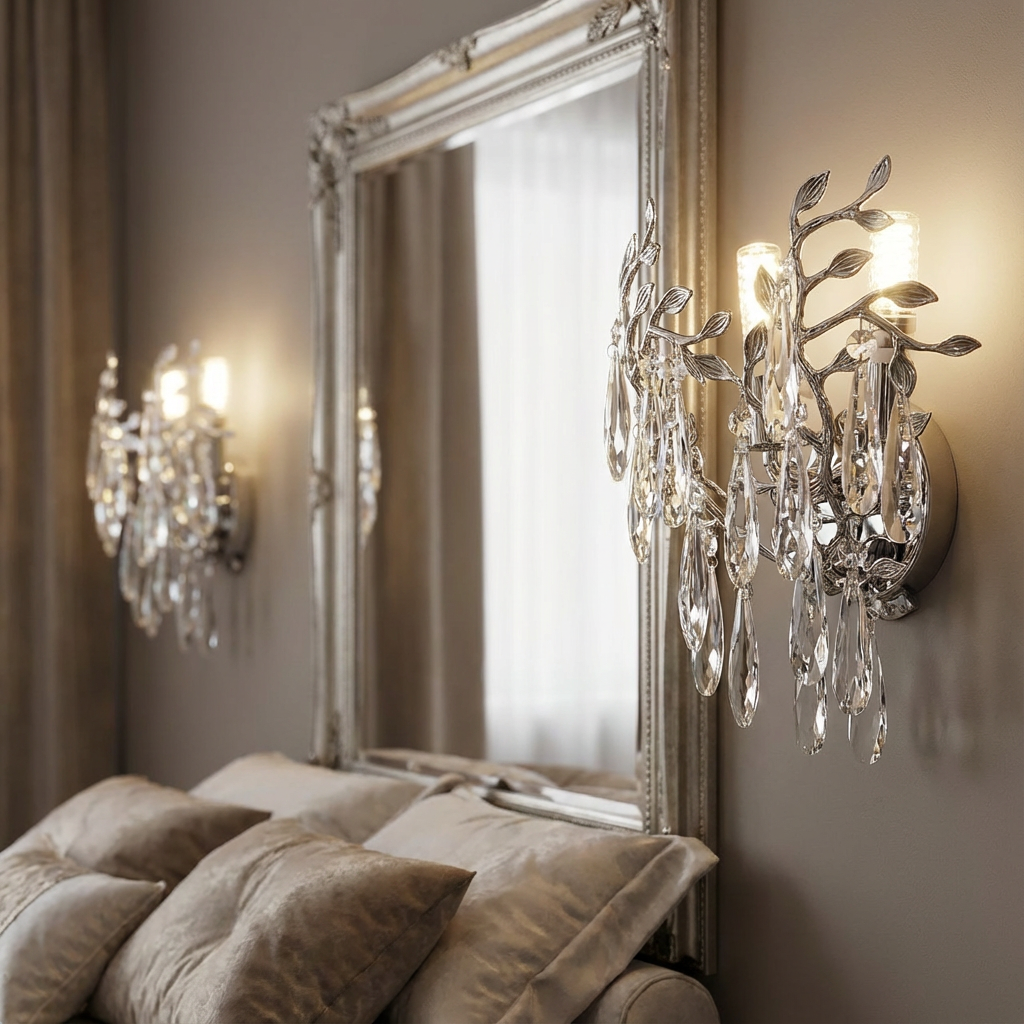 Aplica Cristal Silver ELVIR 2xE14