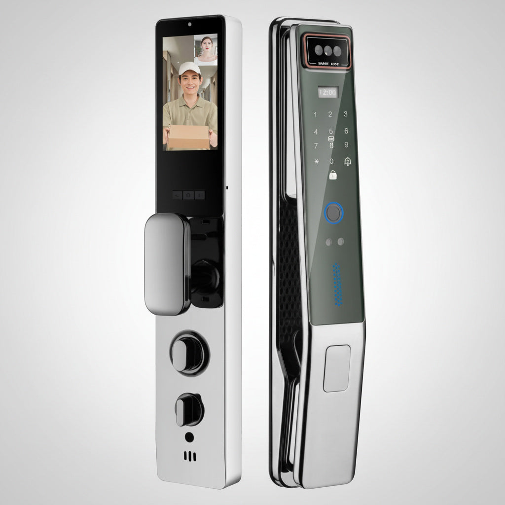 Incuietoare Smart MUSK Argintie cu Recunoastere Faciala