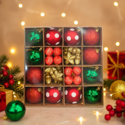 Set 40 Ornamente Multicolore Pentru Impodobit Bradul