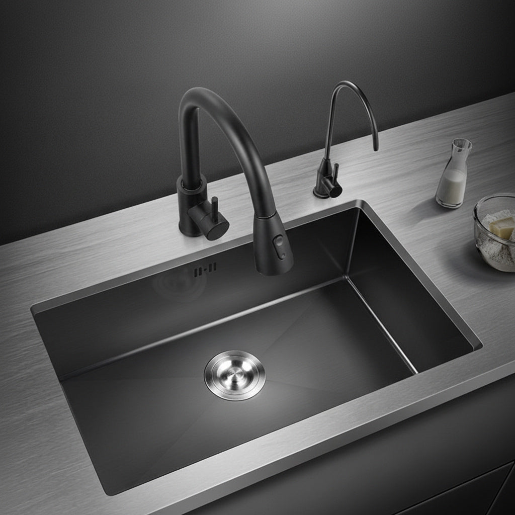 Chiuveta Bucatarie Premium Neagra 74x44x21CM