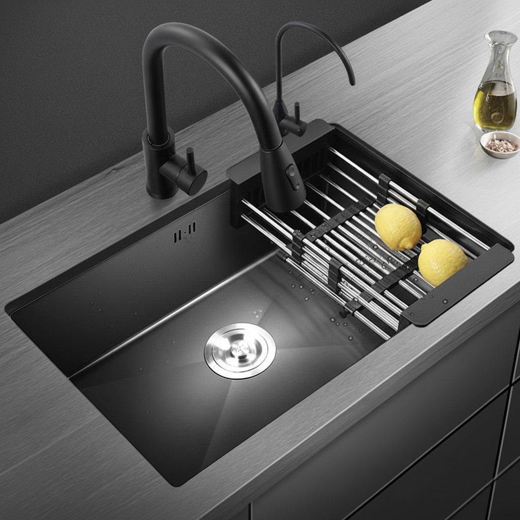 Chiuveta Bucatarie Premium Neagra 74x44x21CM