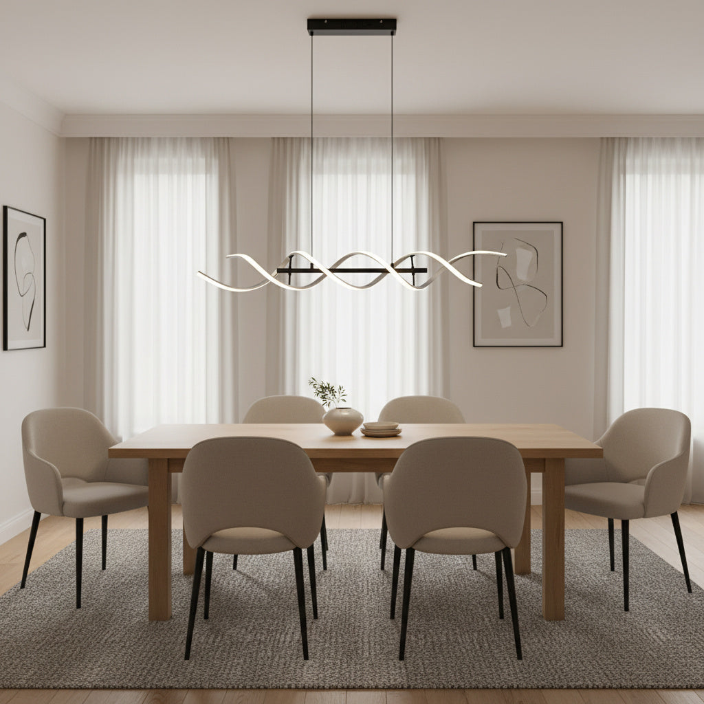 Lustra LED Suspendata SEQUENCE PREMIUM Silver Echivalent 500W