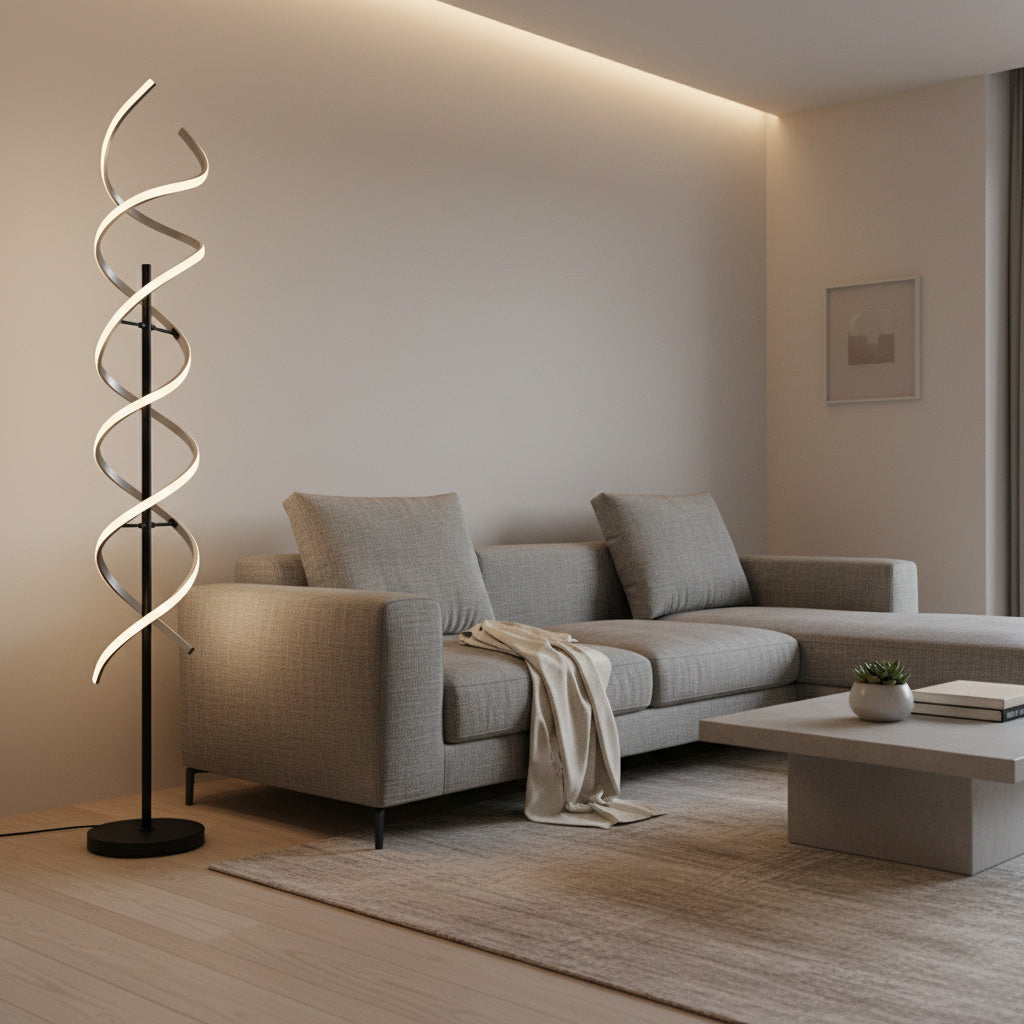 Lampadar Modern SEQUENCE PREMIUM Silver 150CM