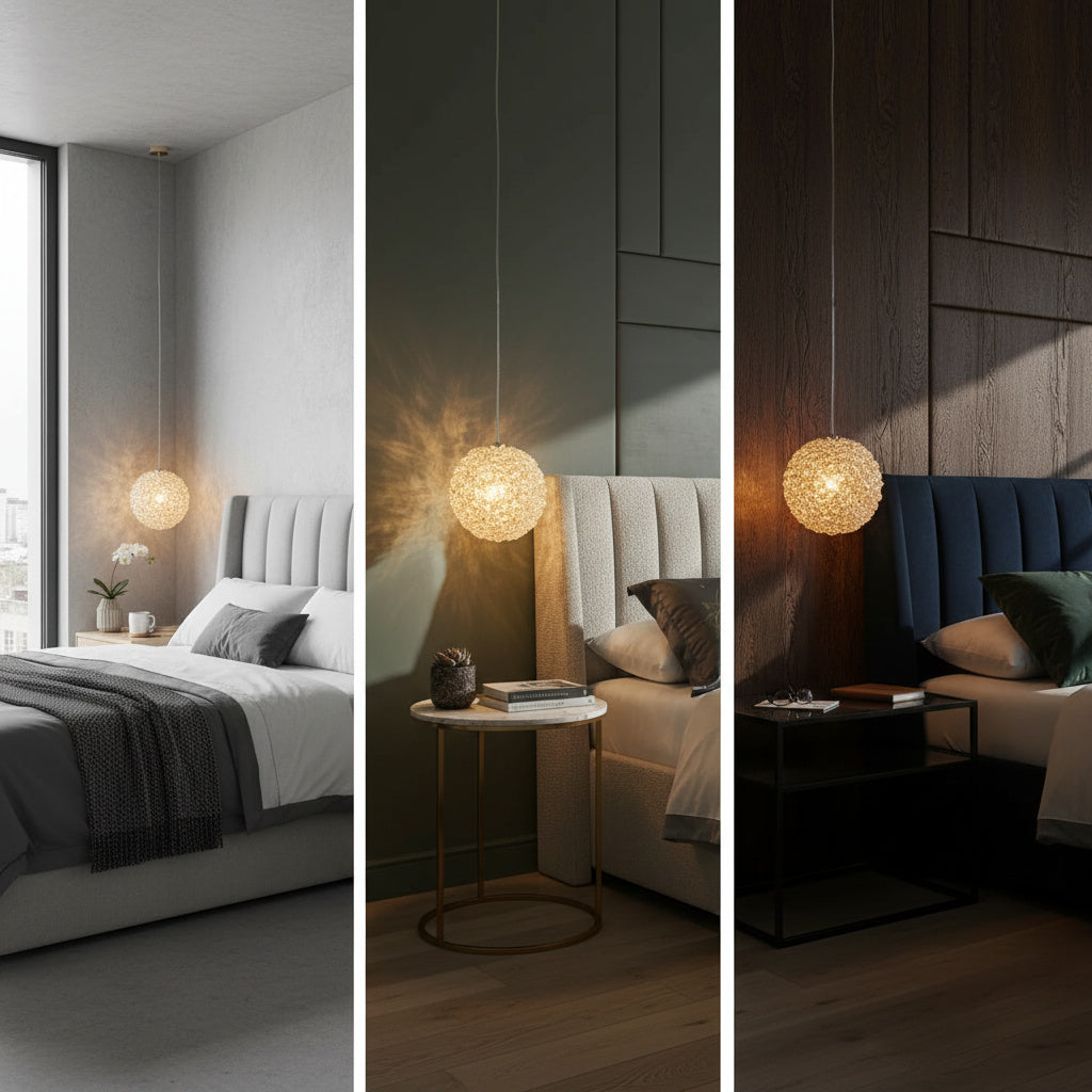 Pendul LED Cristal Sponge ENZO Gold