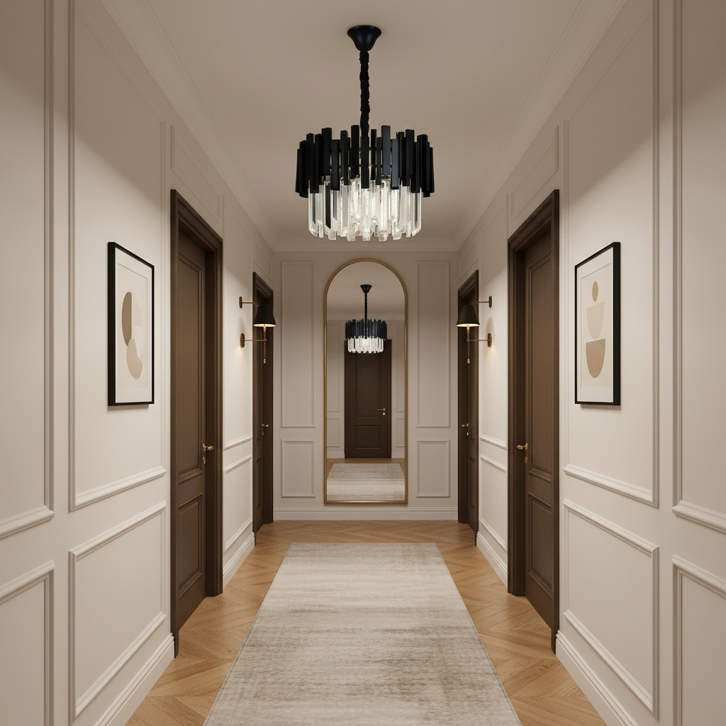 Candelabru Cristal BLACK WIDOW Ø30CM