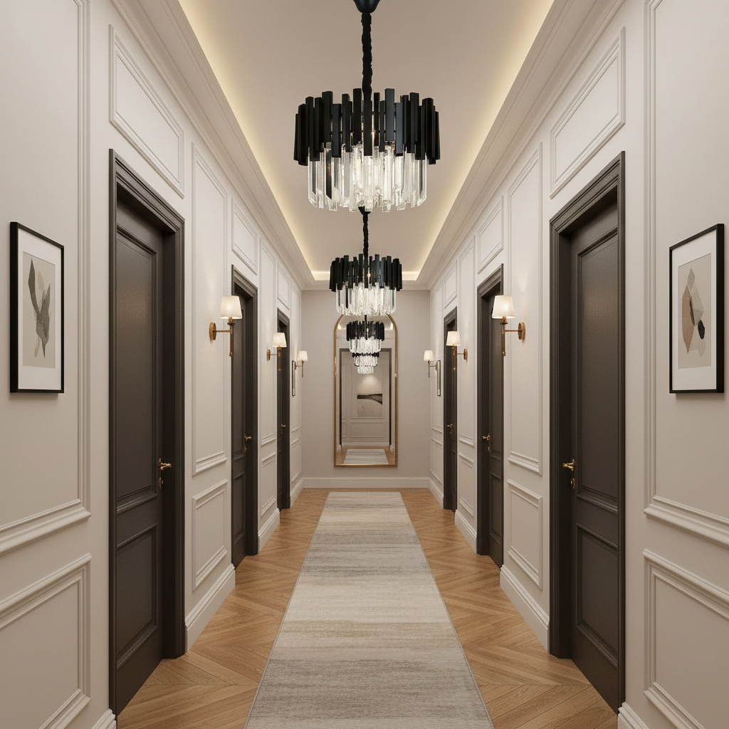 Candelabru Cristal BLACK WIDOW Ø30CM