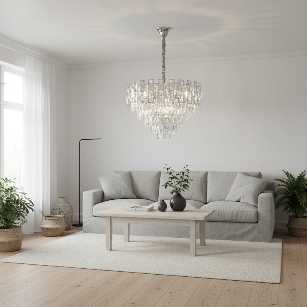 Candelabru Cristal SILVER VALERIS Ø58CM