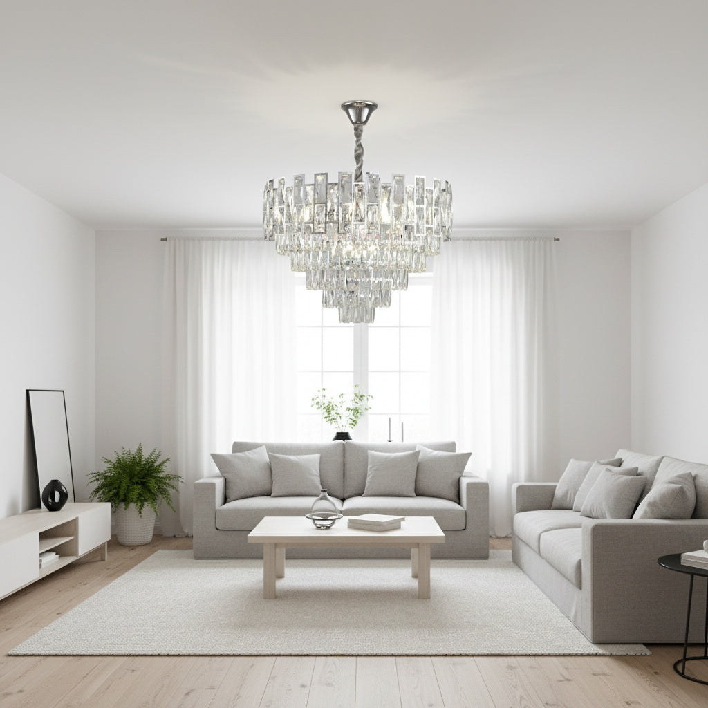 Candelabru Cristal SILVER VALERIS Ø58CM