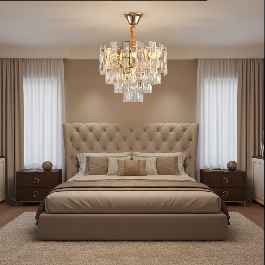 Candelabru Cristal GOLDEN VALERIS Ø38CM