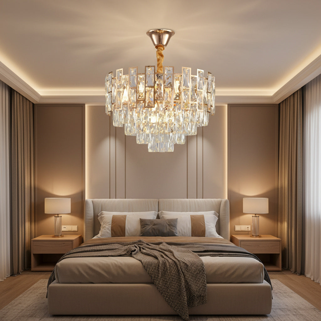 Candelabru Cristal GOLDEN VALERIS Ø48CM