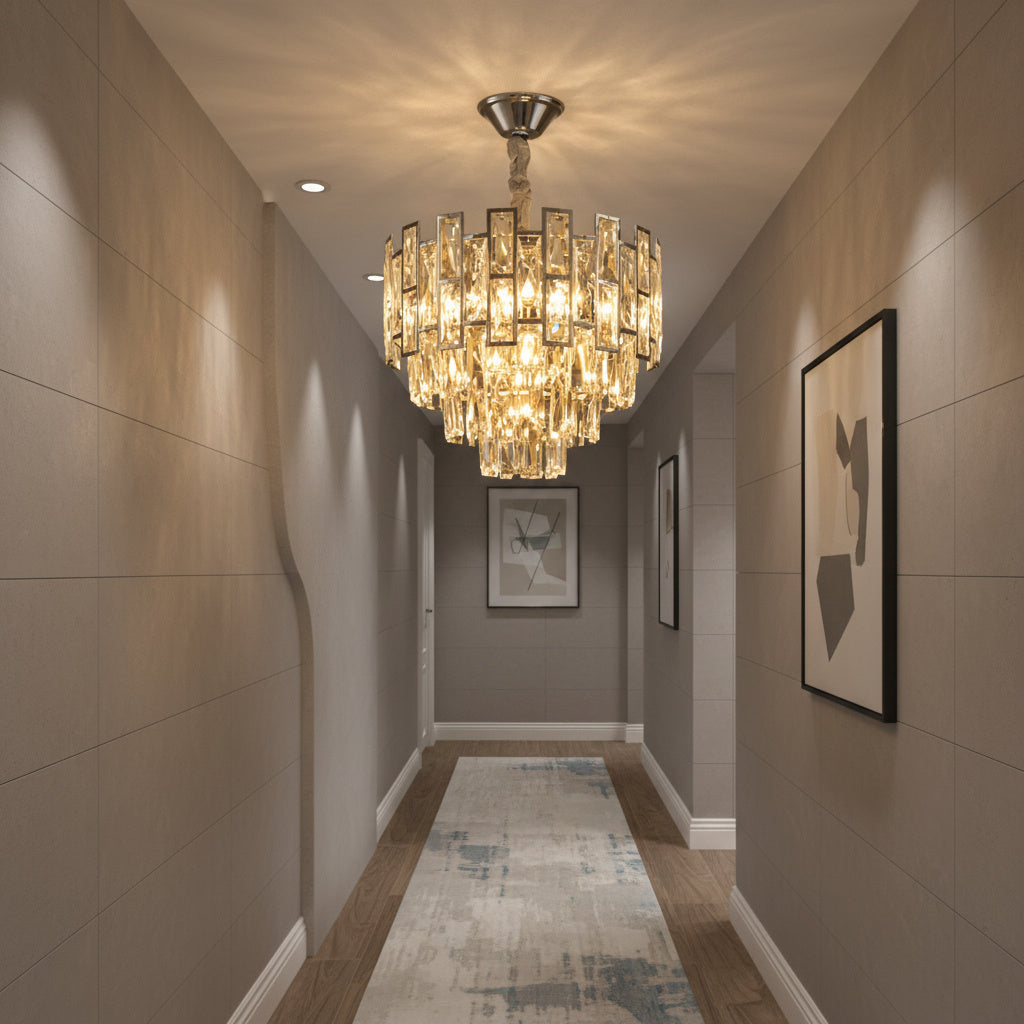 Candelabru Cristal SILVER VALERIS Ø38CM