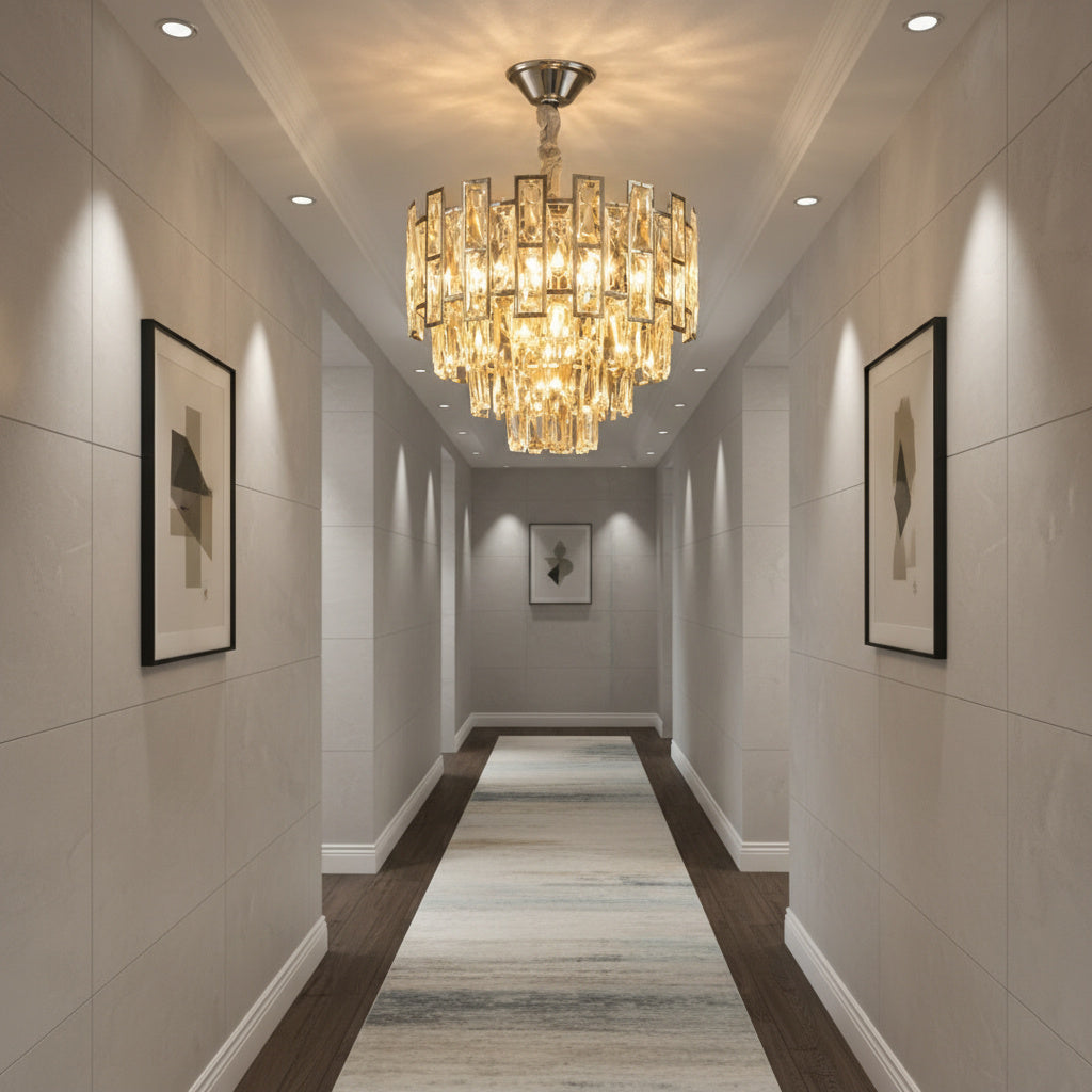 Candelabru Cristal SILVER VALERIS Ø38CM